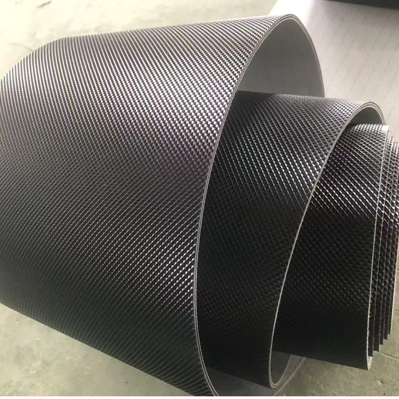 Băng Tải Pvc Đen Nhám Kim Cương Chính Hãng