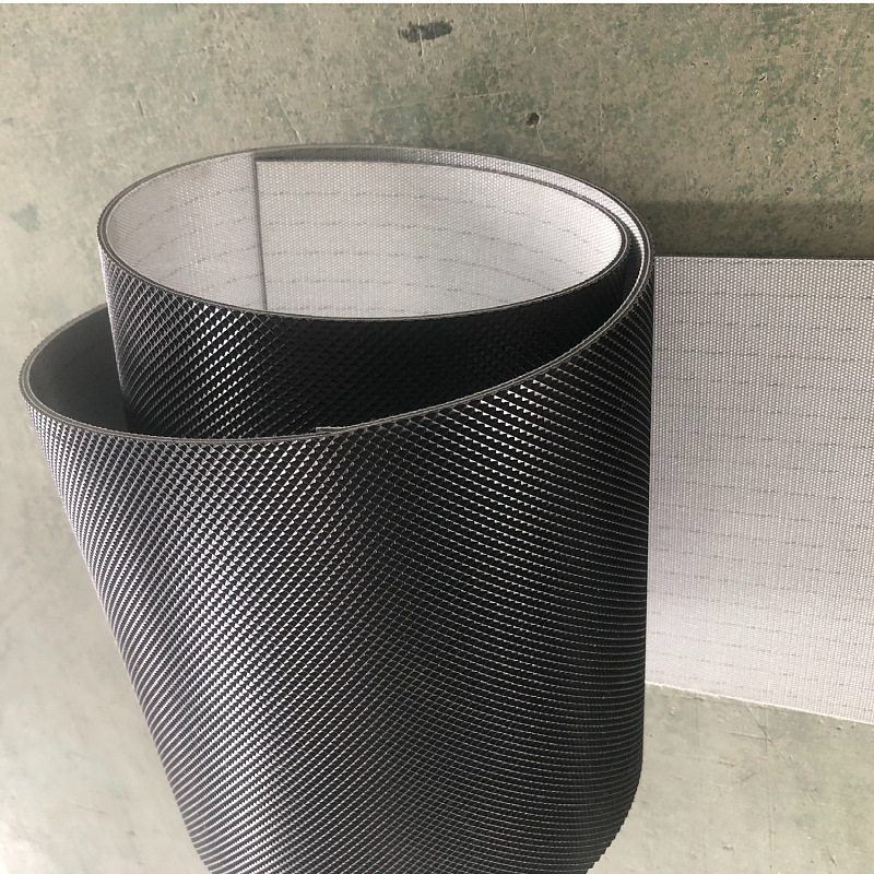 Băng Tải Pvc Đen Nhám Kim Cương