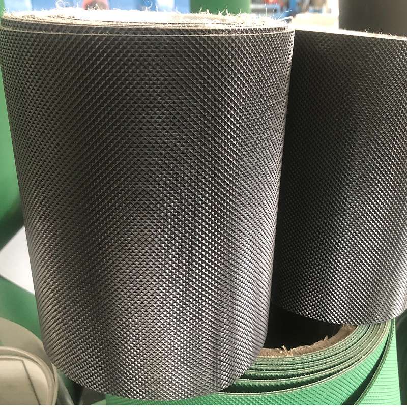 Băng Tải PVC Đen Nhám Kim Cương Chất Lượng Cao